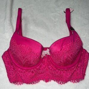 Hot Pink Victoria’s Secret Cropped Bustier